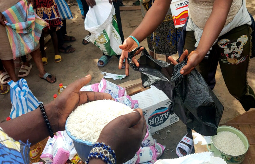 Humanitarian Outreach to Internally Displaced Persons in Ebebda.